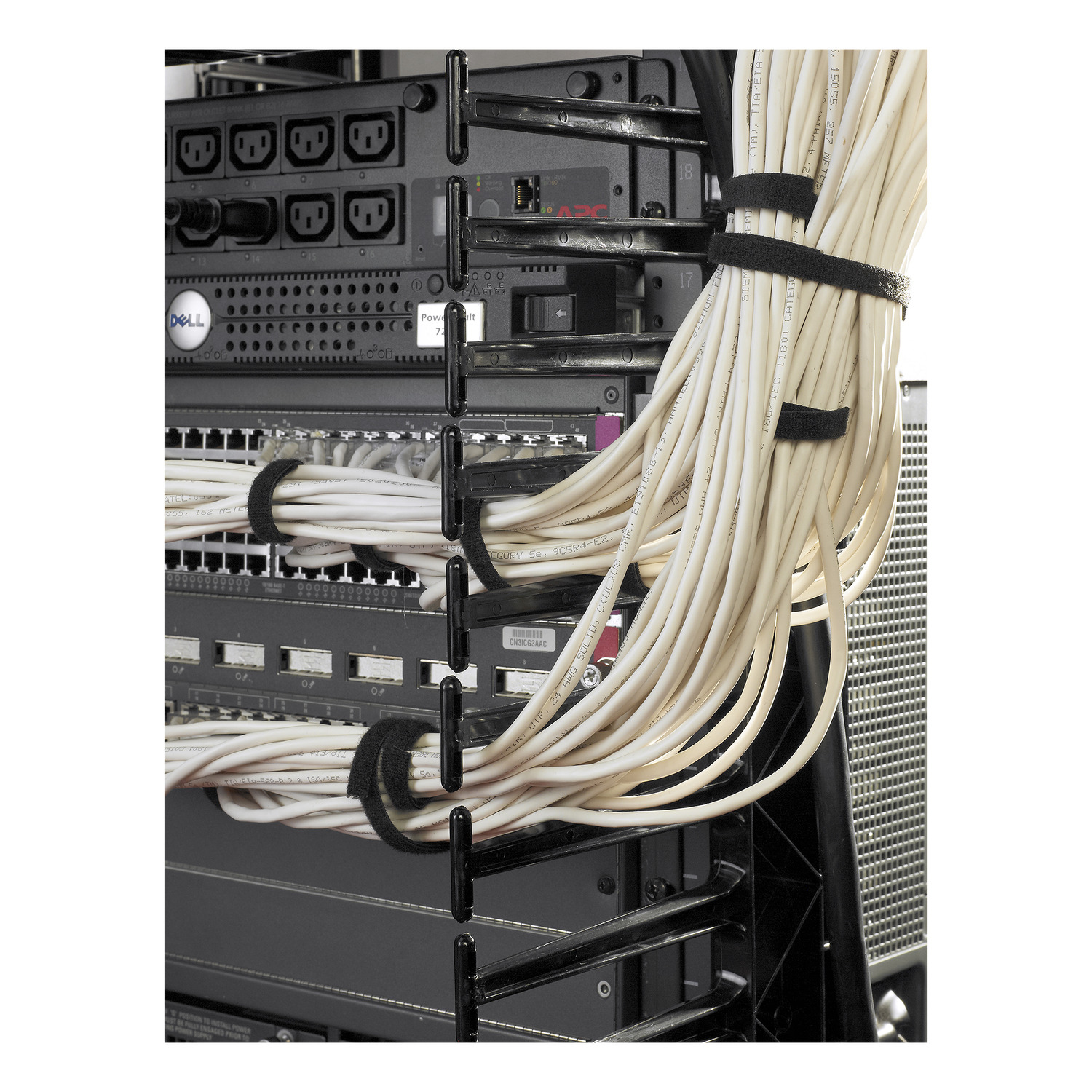 APC Valueline, verticale kabelmanager voor 2 & 4-stijls racks, 84"H X 6"B, enkelzijdig met deur - Afbeelding 12