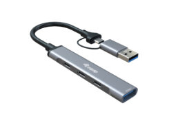 Equip 128969 interface hub USB 3.2 Gen 1 (3.1 Gen 1) Type-C 5000 Mbit/s Grijs