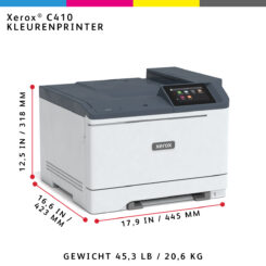 Xerox C410 A4 40 ppm dubbelzijdige printer PS3 PCL5e/6 2 laden 251 vel - Afbeelding 8