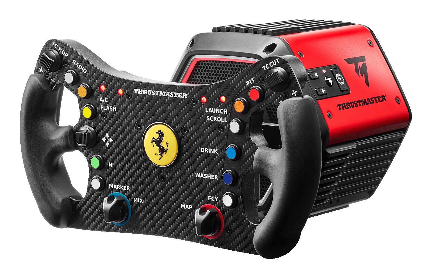 Thrustmaster T818 Ferrari 488 GT3 Simulator Zwart, Rood USB Stuurwiel + pedalen Analoog/digitaal PC - Afbeelding 4