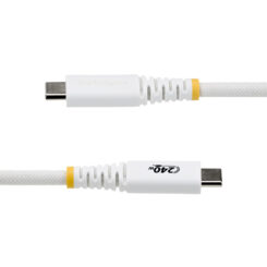 StarTech.com 1m USB-C Oplaadkabel, Duurzaam en Ultra-flexibel, 240W(5A) PD EPR, USB 2.0 Laptop Laadkabel, USB-IF Gecertificeerd, Robuuste USB-C Oplaadkabel - Wit - Afbeelding 4
