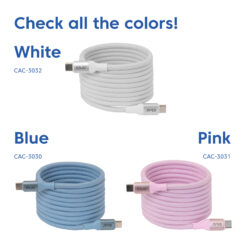CLUB3D CLUB 3D USB-C Magnetic-Coil kabel Wit - Afbeelding 5