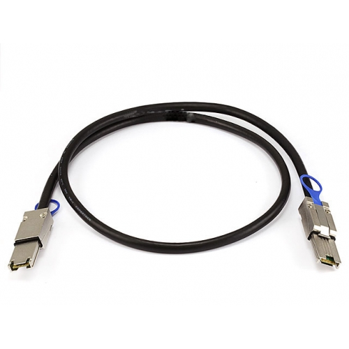 QNAP CAB-SAS10M-8088 Serial Attached SCSI (SAS)-kabel 1 m Zwart - Afbeelding 2