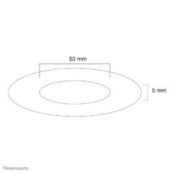 Neomounts FPMA-CRB5HM Afdekrozet - diam. 50 mm - Afbeelding 3