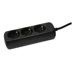 LogiLink LPS205B power uitbreiding 1,4 m 3 AC-uitgang(en) Zwart - Afbeelding 2