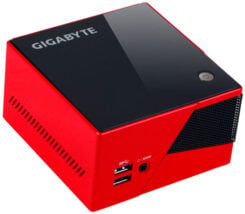 GIGABYTE GB-BXI5-4570R PC/workstation barebone Nettop Zwart, Rood
