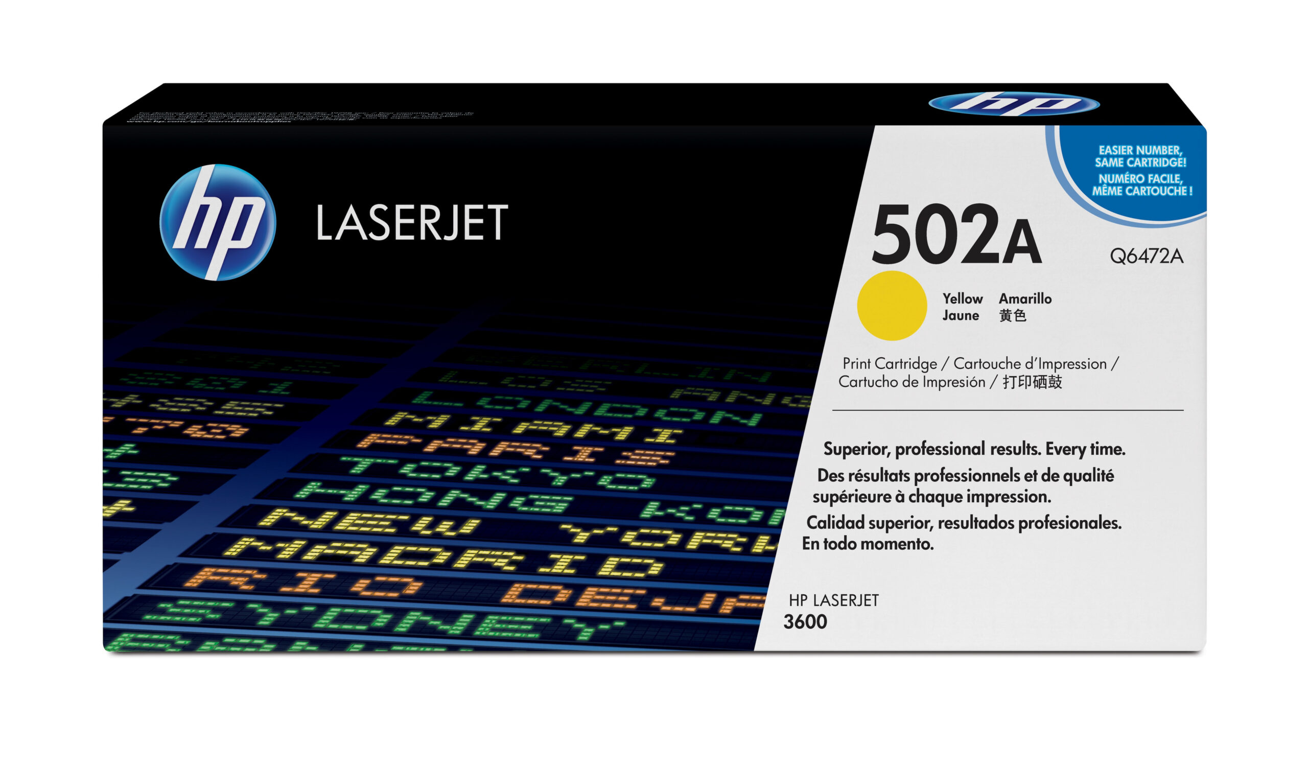HP 502A originele gele LaserJet tonercartridge