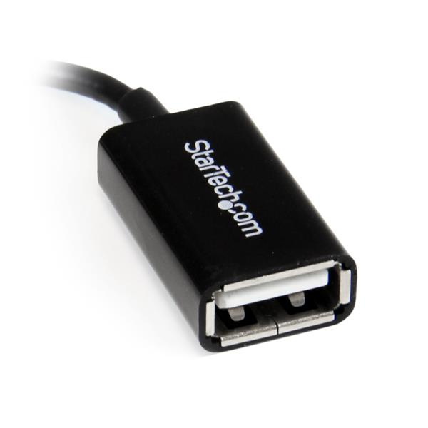 StarTech.com 12 cm rechtshoekige micro-USB-naar-USB-OTG-hostadapter M/F - Afbeelding 4