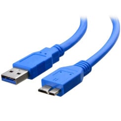 Techly 1.0m USB 3.0/Micro-B USB 3.0 USB-kabel USB 3.2 Gen 1 (3.1 Gen 1) 1 m USB A Micro-USB B 5 Gbit/s Blauw - Afbeelding 2