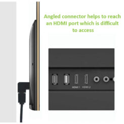 Techly HDMI M/F 270° Zwart - Afbeelding 8