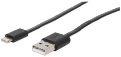 Manhattan 393966 Lightning-kabel 0,9 m Zwart - Afbeelding 2