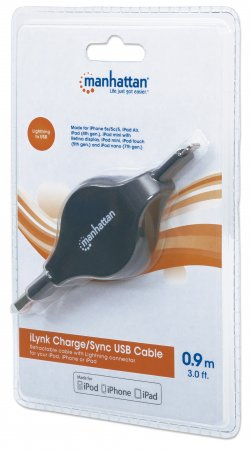 Manhattan 393966 Lightning-kabel 0,9 m Zwart - Afbeelding 6