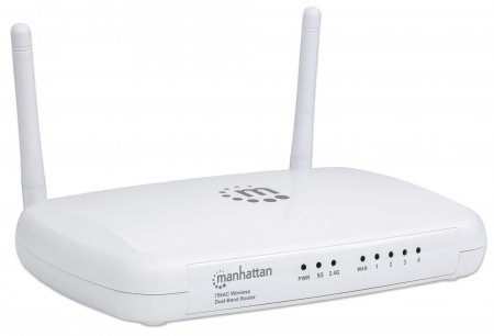 Manhattan 525541 draadloze router Fast Ethernet Dual-band (2.4 GHz / 5 GHz) Wit - Afbeelding 3