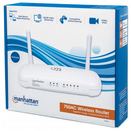 Manhattan 525541 draadloze router Fast Ethernet Dual-band (2.4 GHz / 5 GHz) Wit - Afbeelding 8