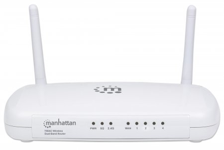Manhattan 525541 draadloze router Fast Ethernet Dual-band (2.4 GHz / 5 GHz) Wit - Afbeelding 4