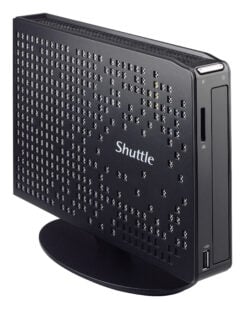 Shuttle XS35GS-803 V3L PC Intel Atom® D2550 2 GB DDR3-SDRAM 320 GB HDD AMD Radeon HD 7410M Nettop Mini PC Zwart - Afbeelding 2