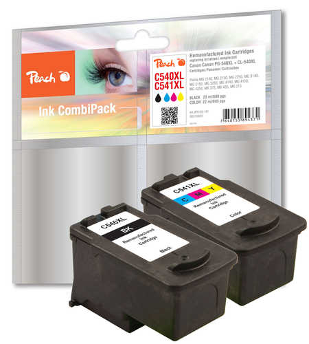Peach 316603 inktcartridge 2 stuk(s) Zwart, Cyaan, Magenta, Geel - Afbeelding 2