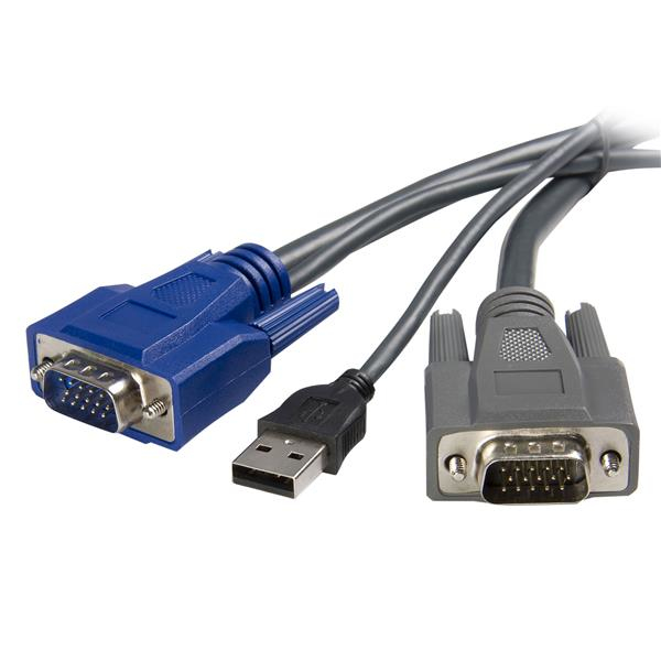 StarTech.com 1,80m ultradunne 2-in-1 USB VGA KVM-kabel - Afbeelding 2