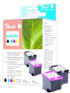 Peach 316257 inktcartridge 2 stuk(s) Zwart, Cyaan, Magenta, Geel - Afbeelding 2