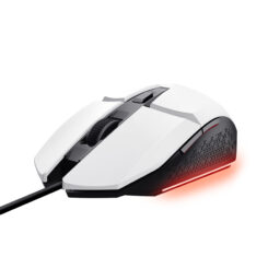 Trust GXT 109W Felox Gaming Muis - Bedrade gamingmuis – 6 programmeerbare knoppen – 6400 DPI – Wit - Afbeelding 2