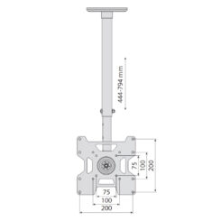 Techly ICACPLB906 94 cm (37") Zwart - Afbeelding 3