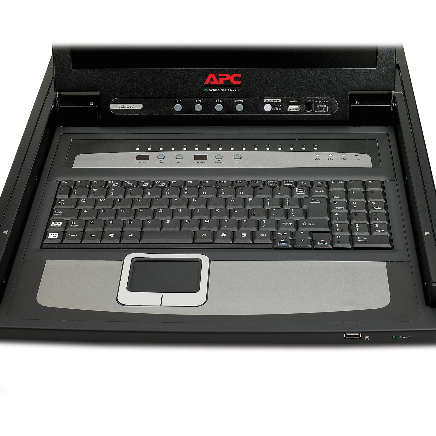 APC 17" rack LCD-console met geïntegreerde 16-poorts analoge KVM-schakelaar - Afbeelding 5
