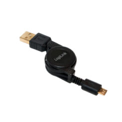 LogiLink CU0090 USB-kabel USB 2.0 0,75 m USB A Micro-USB B Zwart
