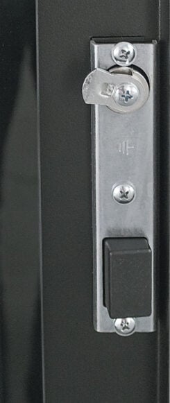 Intellinet 19" netwerkkast vrijstaand, 32U, 600x600 mm (breedte x diepte), zwart, bouwpakket (flatpack), max. 1500 kg, meerpuntsdeurslot, 1 slot per zijpaneel, bruikbare diepte 123–373 mm, IP20, staal - Afbeelding 8