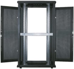 Intellinet 19" serverkast vrijstaand, 42U, 800x1000 mm (breedte x diepte), zwart, voorgemonteerd, max. 1500 kg, meerpuntsdeurslot, 1 slot per zijpaneel, bruikbare diepte 123–773 mm, IP20, staal - Afbeelding 10