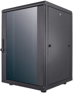 Intellinet 713627 rack 16U Vrijstaande rek Zwart
