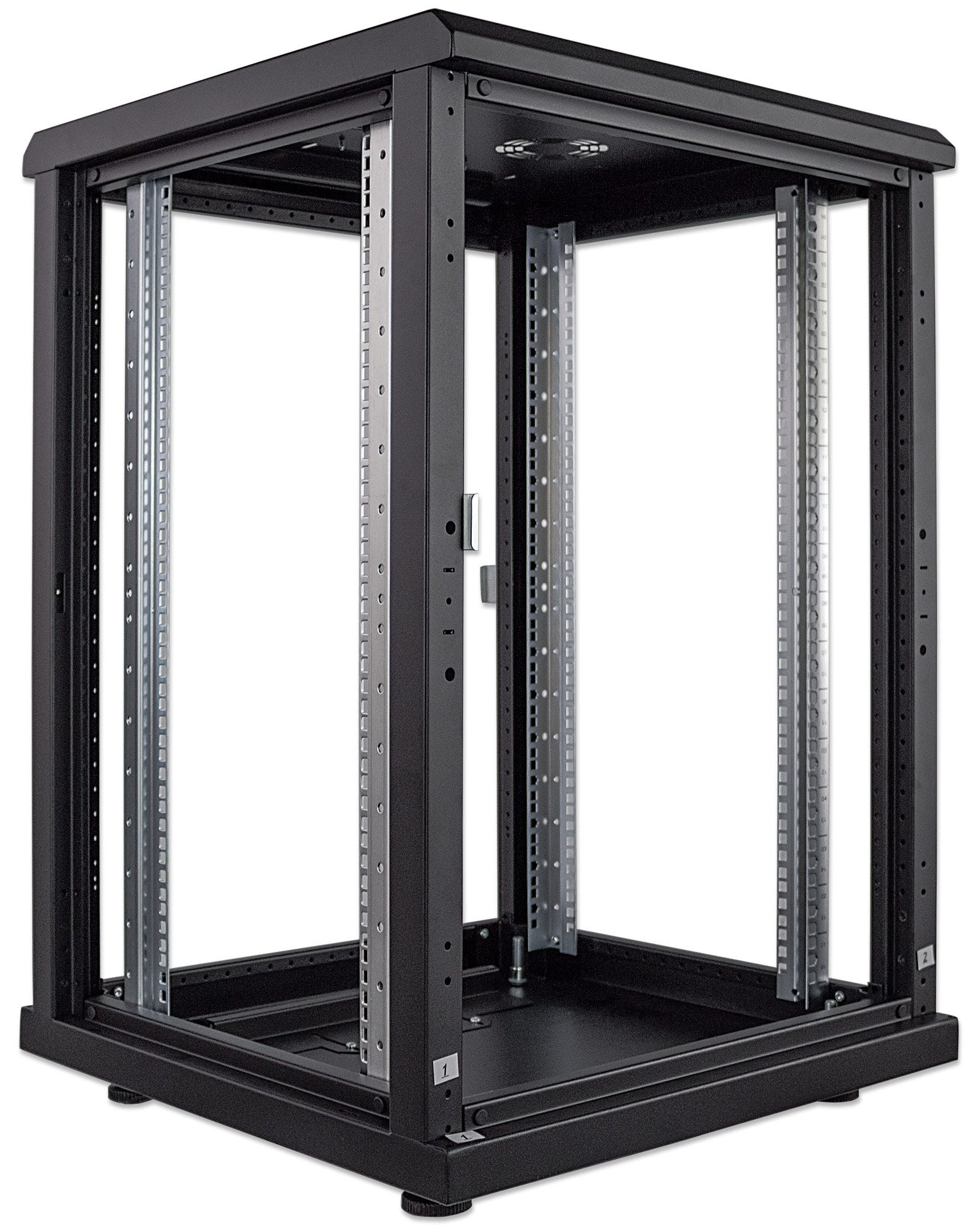 Intellinet 713627 rack 16U Vrijstaande rek Zwart - Afbeelding 7