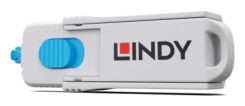 Lindy 40320 poortblokker Poortblokker + sleutel HDMI Blauw, Grijs Acrylonitrielbutadieenstyreen (ABS) 1 stuk(s) - Afbeelding 3