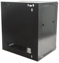 Intellinet 19" netwerkkast wand (standaard), 12U, 450 mm diep, zwart, bouwpakket, max. 60 kg, bruikbare diepte 270–350 mm, metalen & glazen deur, afneembare zijpanelen, montagemateriaal niet inbegrepen - Afbeelding 6