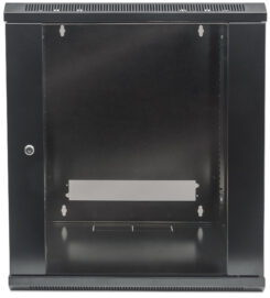 Intellinet 19" netwerkkast wand (standaard), 12U, 600 mm diep, zwart, bouwpakket, max. 60 kg, bruikbare diepte 410 mm, metalen & glazen deur, afneembare zijpanelen, montagemateriaal niet inbegrepen - Afbeelding 4