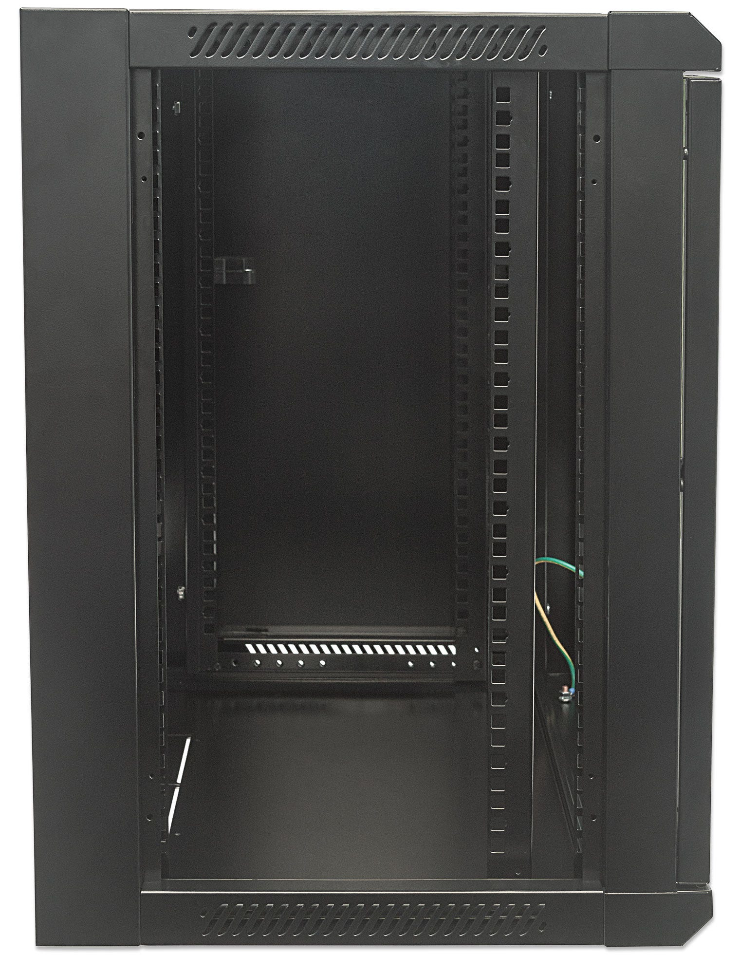 Intellinet 19" netwerkkast wand (standaard), 12U, 600 mm diep, zwart, bouwpakket, max. 60 kg, bruikbare diepte 410 mm, metalen & glazen deur, afneembare zijpanelen, montagemateriaal niet inbegrepen - Afbeelding 5