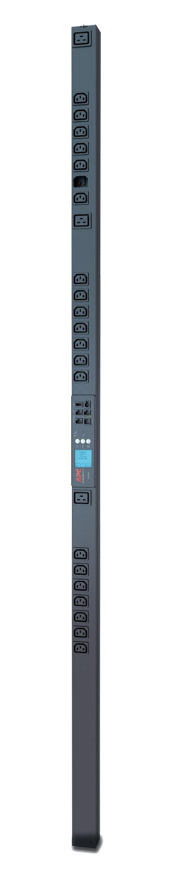 APC Rack PDU AP8459EU3, Metered-by-Outlet, ZeroU, 16A, 230V, (21x) C13 & (3x) C19, IEC 309 16A stekker - Afbeelding 3