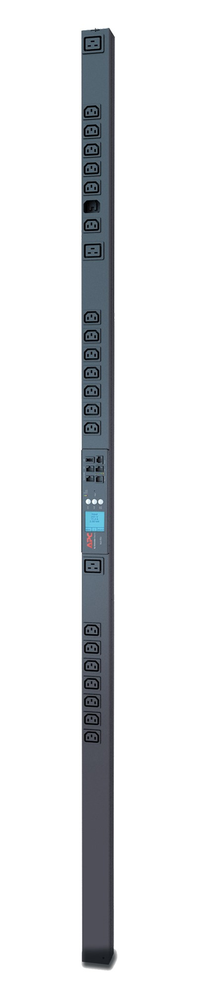 APC Rack PDU AP8459EU3, Metered-by-Outlet, ZeroU, 16A, 230V, (21x) C13 & (3x) C19, IEC 309 16A stekker - Afbeelding 3