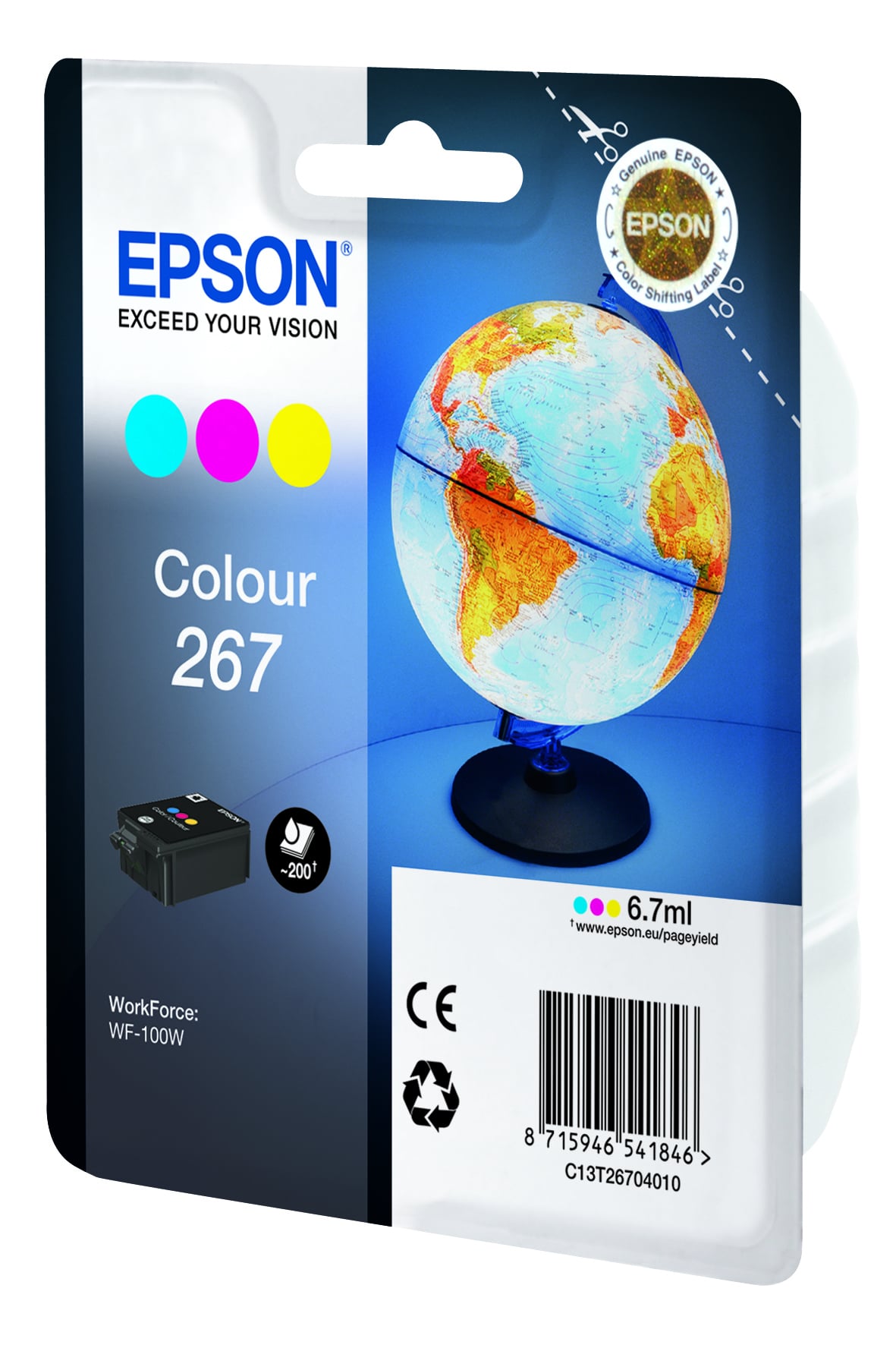 Epson Globe 267 Wereldbol afzonderlijke kleureninkt - Afbeelding 3