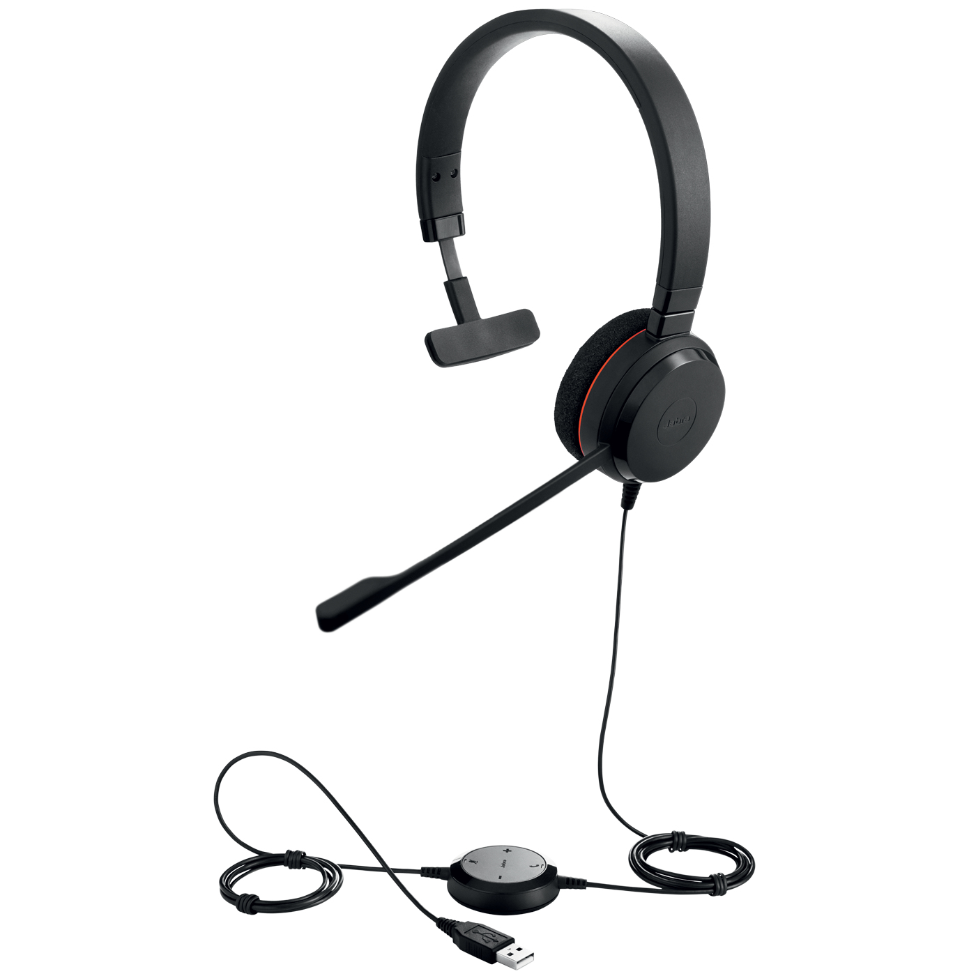 Jabra Evolve 20 Headset Bedraad Hoofdband Kantoor/callcenter USB Type-A Zwart - Afbeelding 3