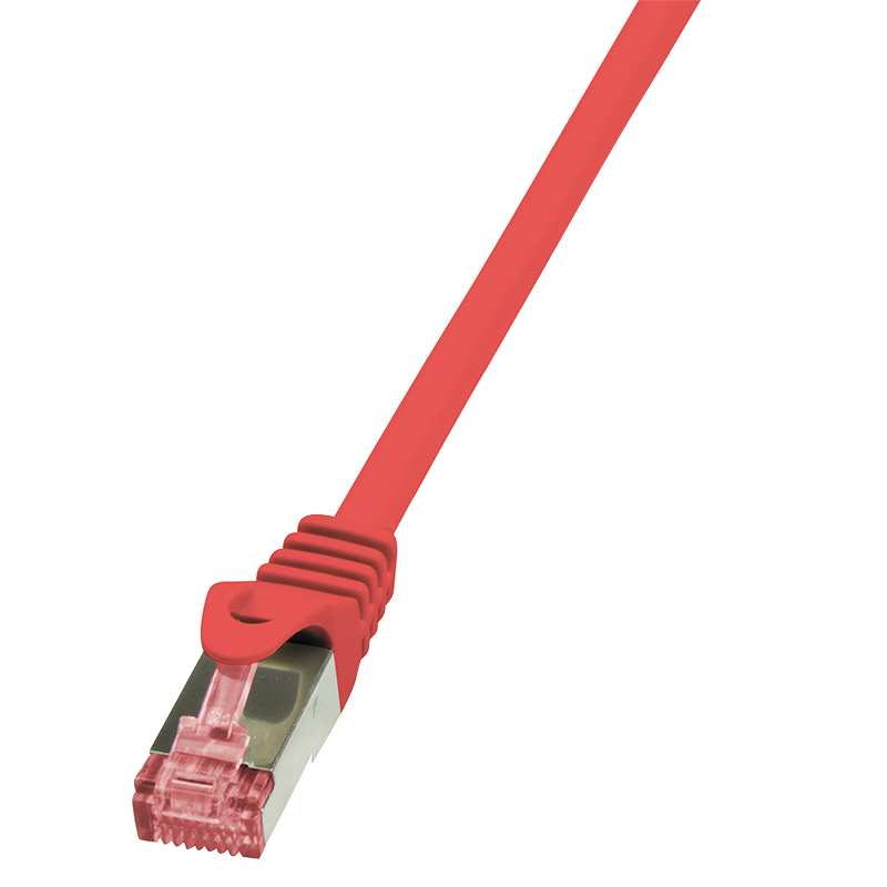 LogiLink 0.25m Cat.6 S/FTP netwerkkabel Rood 0,25 m Cat6 S/FTP (S-STP)
