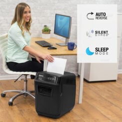 Fellowes AutoMax 200C papiervernietiger Kruisversnippering 23 cm Zwart - Afbeelding 7