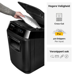 Fellowes AutoMax 150C papiervernietiger Kruisversnippering 23 cm Zwart, Grijs - Afbeelding 5