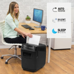 Fellowes AutoMax 150C papiervernietiger Kruisversnippering 23 cm Zwart, Grijs - Afbeelding 6