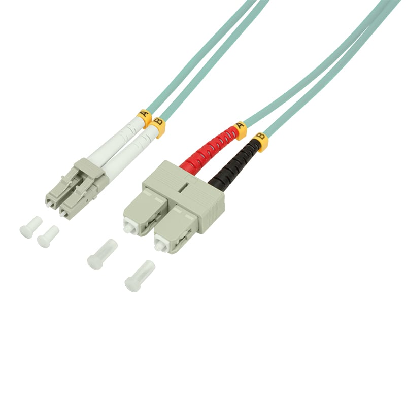 LogiLink 3m, LC - SC InfiniBand en Glasvezelkabel Blauw
