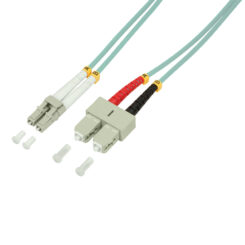LogiLink 5m, LC - SC InfiniBand en Glasvezelkabel Blauw