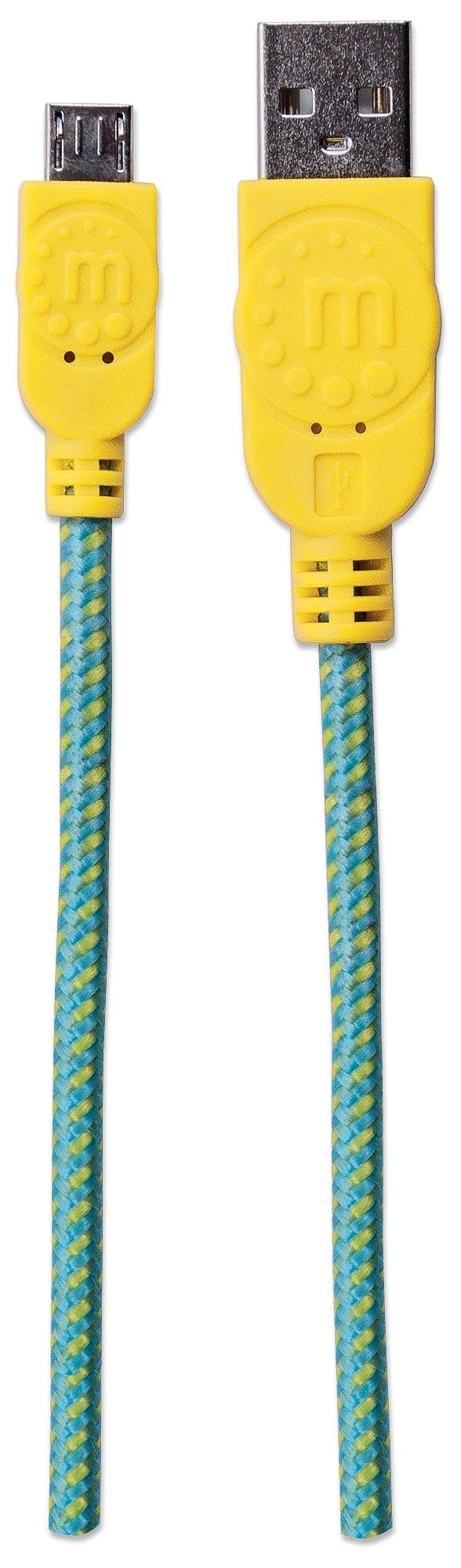 Manhattan 352703 USB-kabel USB 2.0 1,8 m USB A Micro-USB B 0,48 Gbit/s Groen, Geel - Afbeelding 5