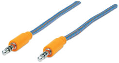 Manhattan 352819 audio kabel 1,8 m 3.5mm Blauw, Oranje - Afbeelding 2