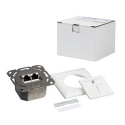 LogiLink NP0125 wandcontactdoos RJ-45 Metallic, Wit - Afbeelding 8