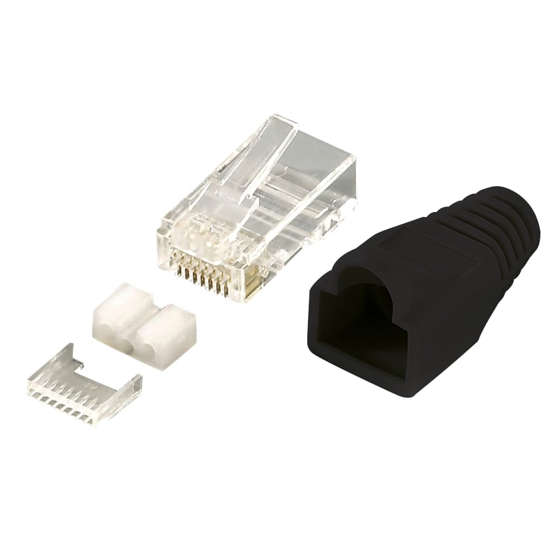 LogiLink MP0022 kabel-connector RJ45 Zwart, Transparant - Afbeelding 2