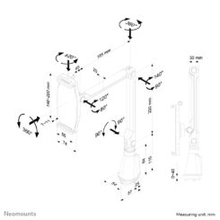Neomounts TABLET-D100SILVER Tablet houder bureauklem 4.7-12.9" - universeel - full motion - Afbeelding 9